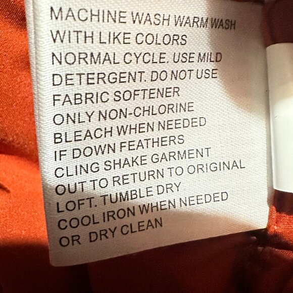 Michael Kors Hooded Down Quilted Puffer Jacket Sienna Rust Women Size XL - Picture 11 of 12